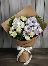 Букет цветов из:  Хризантемы и Розы #REPLACE_PRED# Бугульму