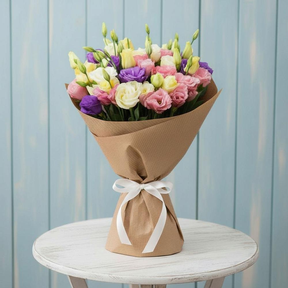 Букет цветов из: Лизиантусы в Бугульму