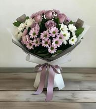 Букет цветов из:  Хризантемы и Розы в Бугульму
