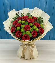 Букет цветов из:  Розы и Хризантемы #REPLACE_PRED# Бугульму