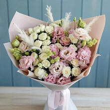 Букет цветов из:  Альстромерии и Розы #REPLACE_PRED# Бугульму