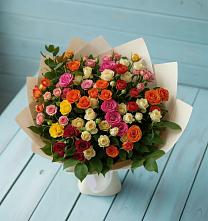 Букет Микс из разноцветных кустовых роз #REPLACE_PRED# Бугульму